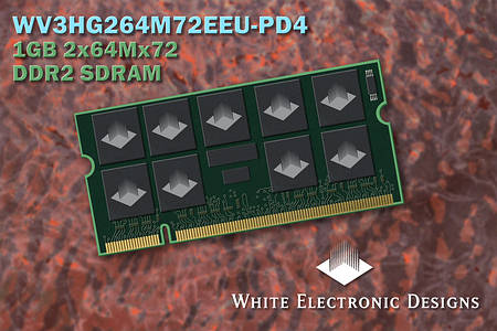 Новые модули SO-DIMM DDR2 SDRAM White Electronic Designs для стабильной работы серверов