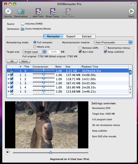 DVDRemaster Pro — видеоконвертор для Mac