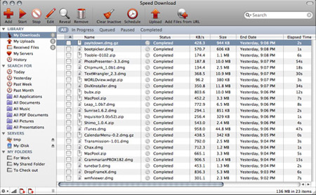Speed Download для Mac OS X 