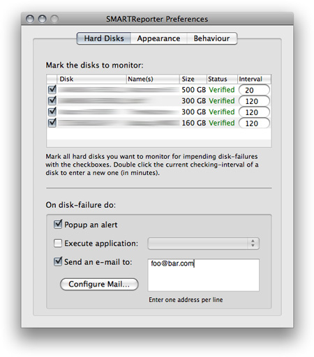 SMARTReporter для Mac OS X — утилита для проверки показателей S.M.A.R.T.