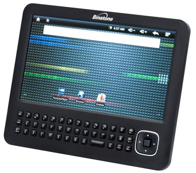 Binatone Readme Mobile преподносится производителем как гибрид планшета и электронной книги