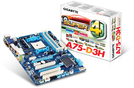 Системные платы GIGABYTE серии A75 поддерживают APU AMD A8 и A6