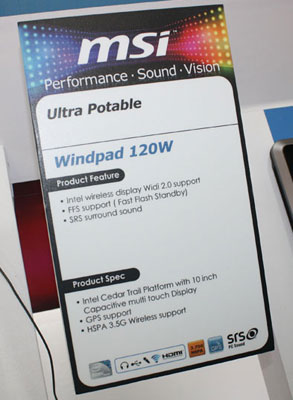 MSI WindPad 120W