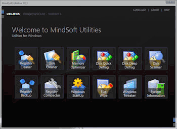 Интерфейс программы MindSoft Utilities XP