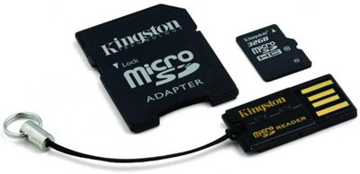 Kingston представила карту памяти microSDHC Class 10 объемом 32 ГБ