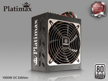 В серию Enermax Platimax входят БП мощностью от 500 до 1500 Вт
