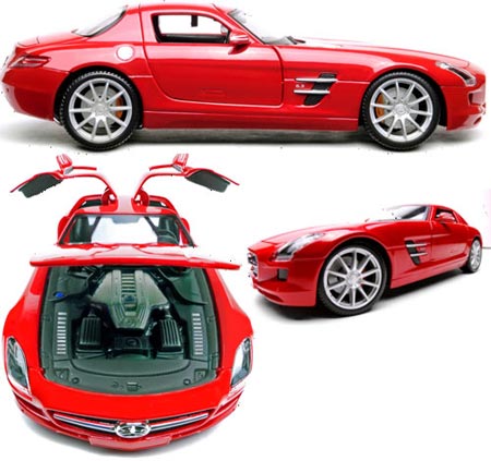 Flash Rods скрещивает внешний жесткий диск и масштабную модель автомобиля Mercedes SLS