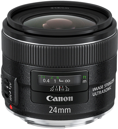 Объективы Canon EF 24mm f/2.8 IS USM и EF 28mm f/2.8 IS USM оснащены стабилизаторами изображения