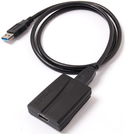 Ассортимент ZOTAC пополнил переходник из USB 3.0 в HDMI