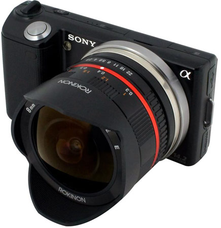 Первые изображения объектива Rokinon 8mm f/2.8 для камер Sony NEX