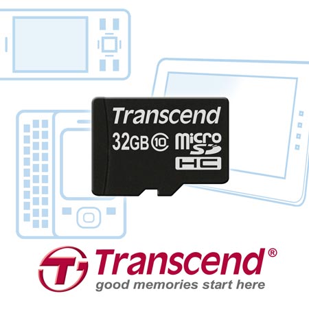 Transcend начитает продажи карт microSDHC Class 10 объемом до 32 ГБ 