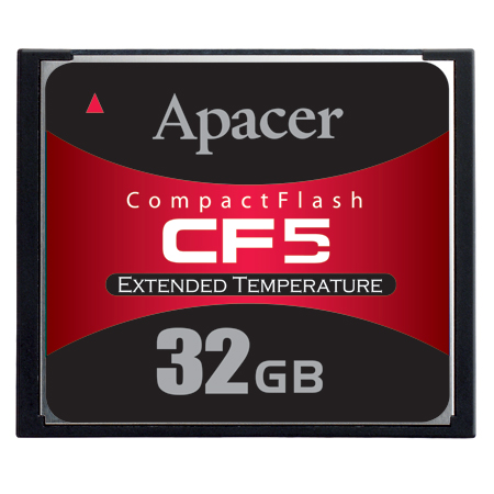 В картах памяти Apacer CompactFlash5 и SD-M используется флэш-память типа MLC NAND