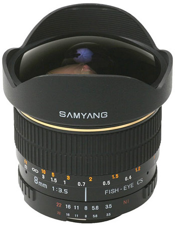 Samyang 8 mm f/3.5 Aspherical IF MC Fish-eye CS