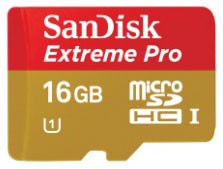 В серию SanDisk Extreme Pro microSDHC UHS-I вошли карточки объемом 8 и 16 ГБ