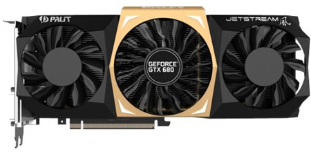 Ассортимент Palit пополнился 3D-картой GeForce GTX 680 JetStream
