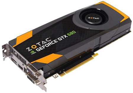 ZOTAC GeForce GTX 680 OC с 4 ГБ памяти (ZTGTX680-4GD5R001)