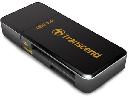 Внешнее устройство для работы с картами памяти Transcend RDF5 оснащено интерфейсом USB 3.0