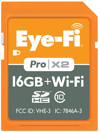 Карточка Eye-Fi Pro X2 Class 10 объемом 16 ГБ стоит $100 