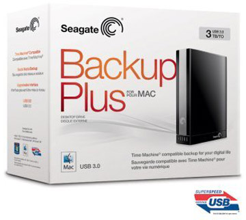 Внешние накопители Seagate Backup Plus Portable for Mac и Backup Plus Desktop for Mac оснащены интерфейсом USB 3.0