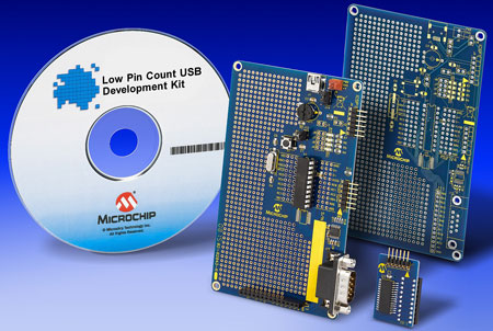 Microchip выпускает 15 восьмиразрядных микроконтроллеров PIC с поддержкой USB 2.0