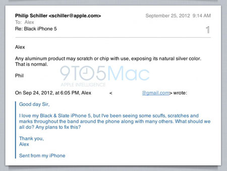 Apple считает «нормальным» появление царапин на корпусе iPhone 5