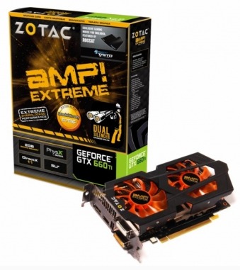 GPU 3D-карты ZOTAC GeForce GTX 660 Ti AMP! Extreme Edition разгоняется до 1176 МГц