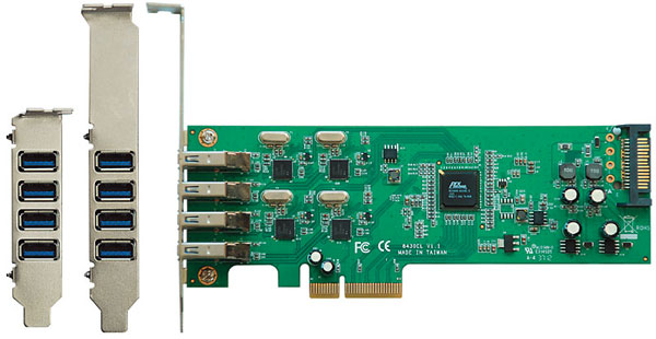 Kuroutoshikou USB3.0RX4-P4-PCIE позволяет всем четырем портам USB 3.0 работать в полную силу