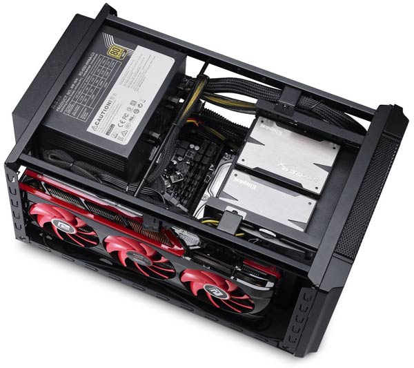 Корпус для ПК Cooler Master Elite 130 рассчитан на платы типоразмера mini-ITX