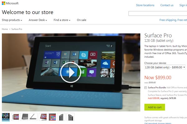 Microsoft готовит к выпуску новую модель планшета Surface Pro?