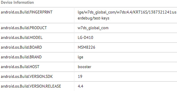 LG G2 mini прошел тестирование в GFXBench