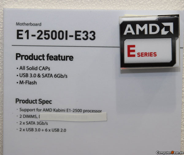 MSI E1-2500I-E33, характеристики