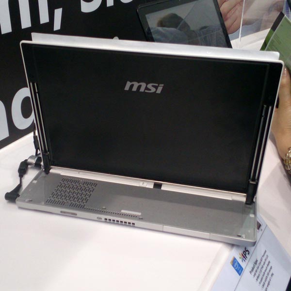 Трансформер MSI Slider S20 оснащен сенсорным экраном размером 11,6 дюйма