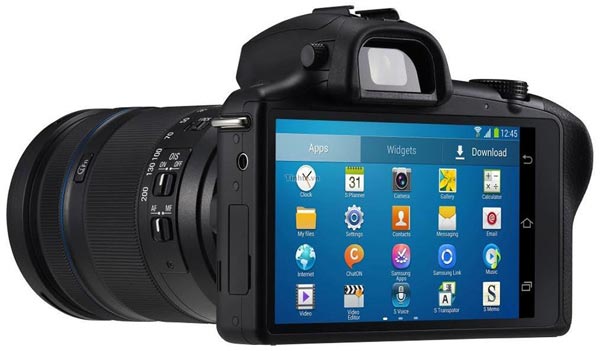 Камера Samsung Galaxy NX с ОС Android оснащена сенсорным экраном размером 4,3 дюйма по диагонали