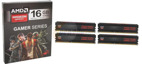 Модули памяти AMD Radeon RG2133 Gamer продаются наборами по четыре штуки