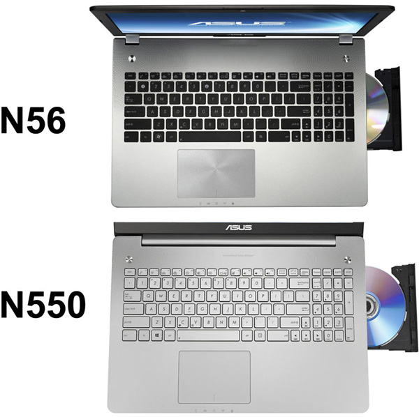 Asus N550JV в сравнении с моделью N56