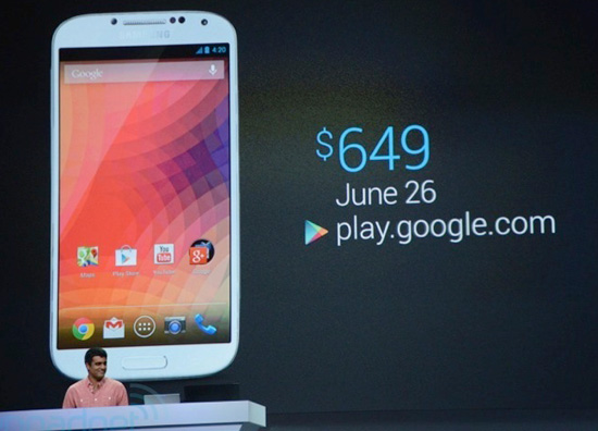 Samsung Galaxy S4 можно будет купить в Google Play