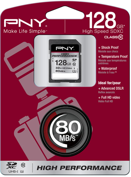 PNY представляет карты памяти SDHC и SDXC High Performance