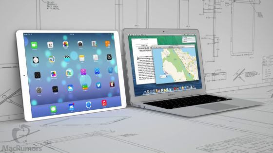 iPad с экраном диагональю 12,9 дюйма, вероятно, является заменой MacBook Air