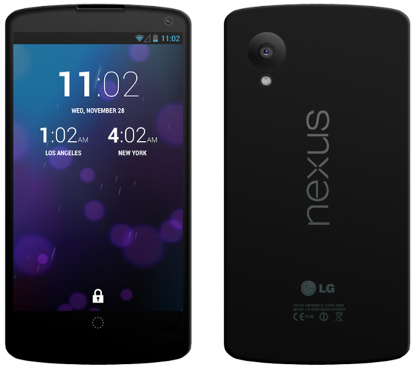 Google Nexus 5, примерное изображение
