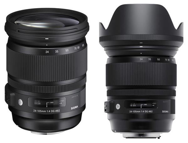 Объектив Sigma Art 24-105mm F4 DG OS HSM выпускается в вариантах для камер Canon, Nikon, Sigma и Sony