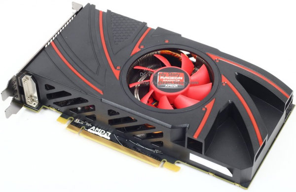 На изображениях 3D-карты AMD Radeon R7 260 на базе GPU Curacao Pro виден охладитель необычной формы