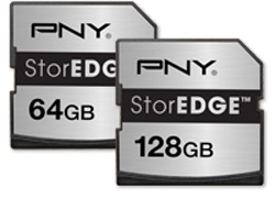 Модули флэш-памяти PNY StorEDGE выпускаются объемом 64 и 128 ГБ
