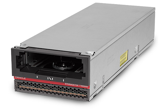 Накопитель Oracle StorageTek T10000D оснащен портами Fibre Channel 16 Гбит/с и Fibre Channel over Ethernet (FCoE) 10 Гбит/с