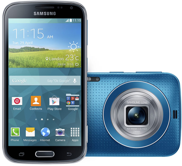 Продажи Samsung Galaxy K zoom начнутся в мае по цене 499 евро в черном, белом и синем вариантах