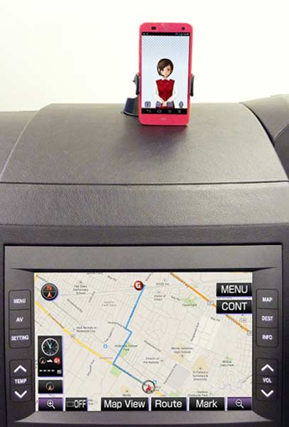 Прототип голосового навигатора, созданного Fujitsu Ten, будет показан на MWC 2014