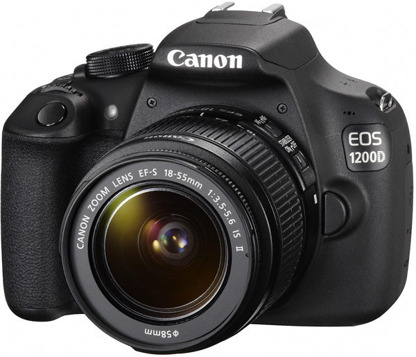 В комплекте с объективом EF-S 18-55mm f/3.5-5.6 IS II камера Canon EOS 1200D стоит $550