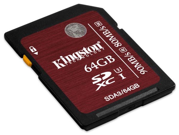 Новые карточки Kingston Digital выпускаются объемом 16, 32 и 64 ГБ