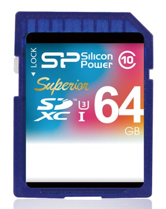 В режиме чтения карточки памяти Silicon Power Superior UHS-1 (U3) развивают скорость до 90 МБ/с