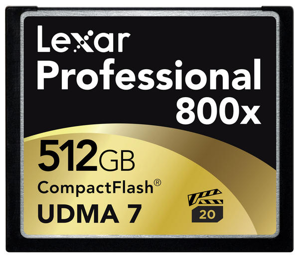 Lexar добавляет в линейку карт памяти Professional 1066x CF модель объемом 256 ГБ, а в линейку Professional 800x CF — модели объемом 256 и 512 ГБ