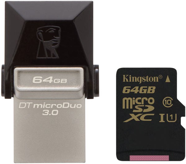 Накопители Kingston DataTraveler microDuo 3.0 предложены объемом 16, 32 и 64 ГБ